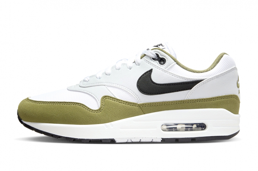 AIR MAX 1 WHITE BLACK MEDIUM OLIVE [FD9082-102]