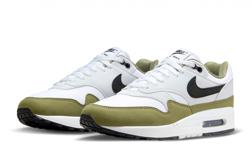 AIR MAX 1 WHITE BLACK MEDIUM OLIVE [FD9082-102]