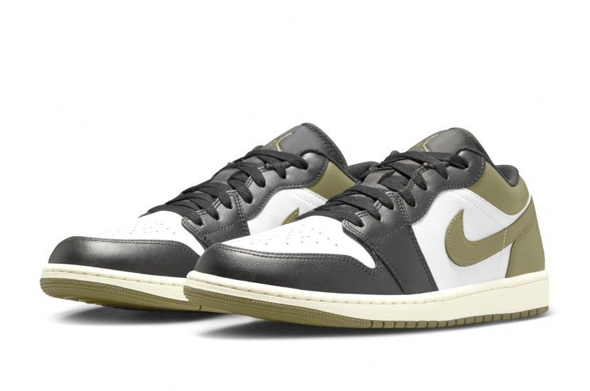  AIR JORDAN 1 LOW “MEDIUM OLIVE” [553558-092]