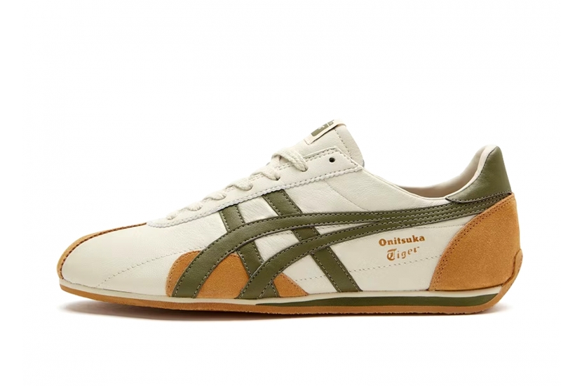 ONITSUKA TIGER RUNSPARK BEIGE OLIVE GREEN MUSTARD YELLOW [1183B480-200]