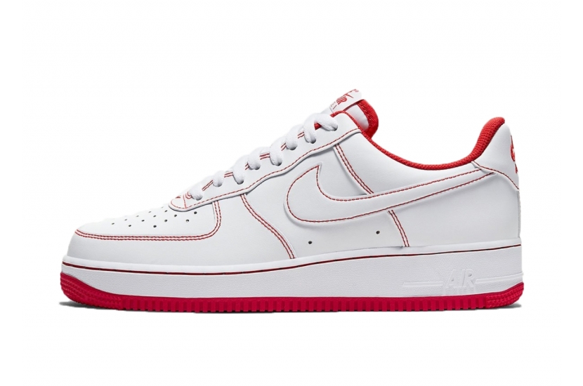 AIR FORCE 1 WHITE RED STITCH MEN [CV1724-100]