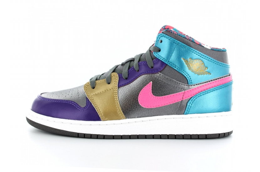 AIR JORDAN 1 MID GS GIRLS [555112-008]