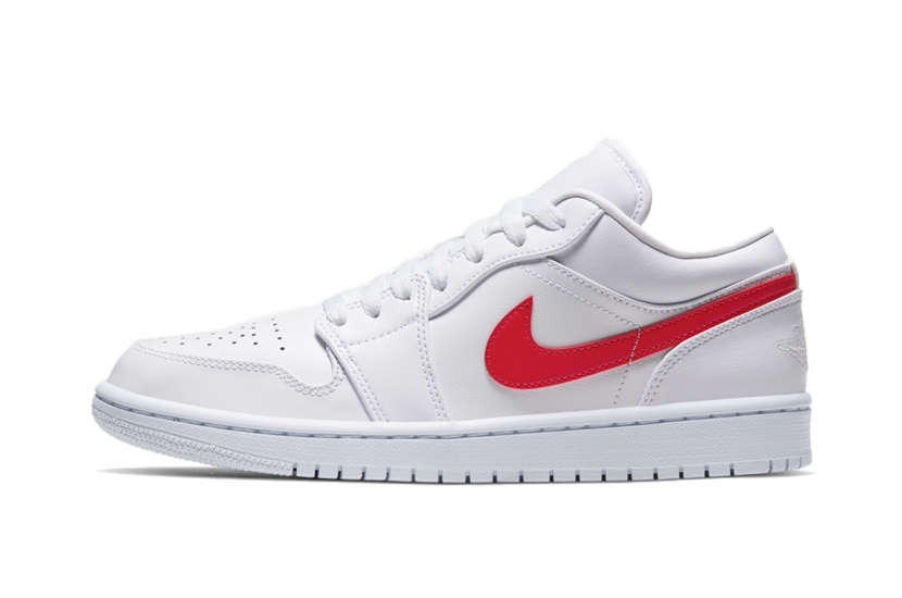 AIR JORDAN 1 LOW WHITE UNIVERSITY RED [AO9944-161]