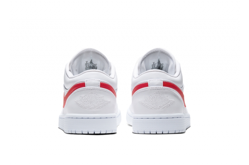 AIR JORDAN 1 LOW WHITE UNIVERSITY RED [AO9944-161]