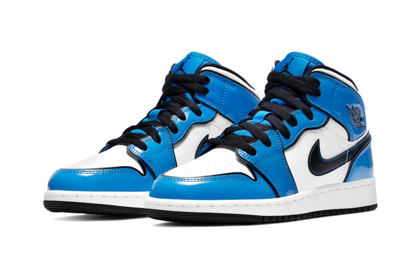 AIR JORDAN 1 MID SIGNAL BLUE WOMEN [BQ6931-402]