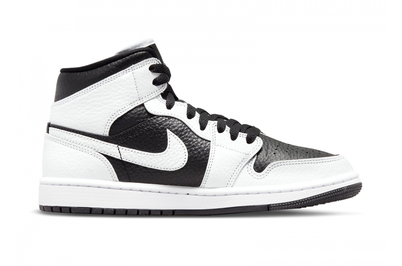 AIR JORDAN 1 MID SPLIT BLACK WHITE W [DR0501-101]