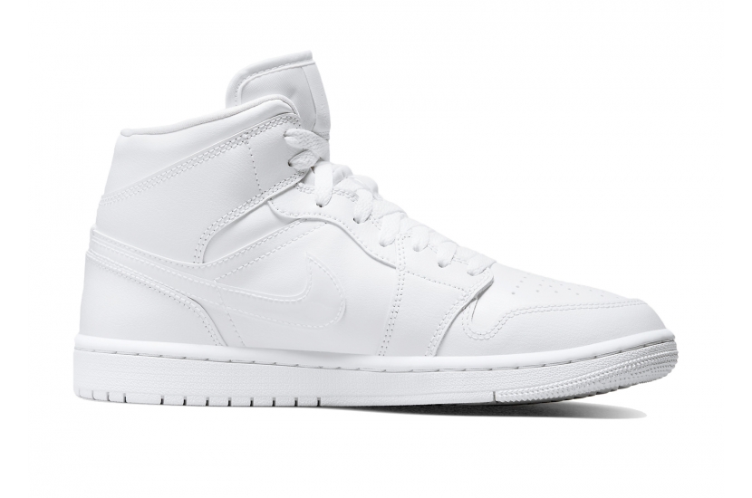 AIR JORDAN 1 MID TRIPLE WHITE W [DV0991-111]