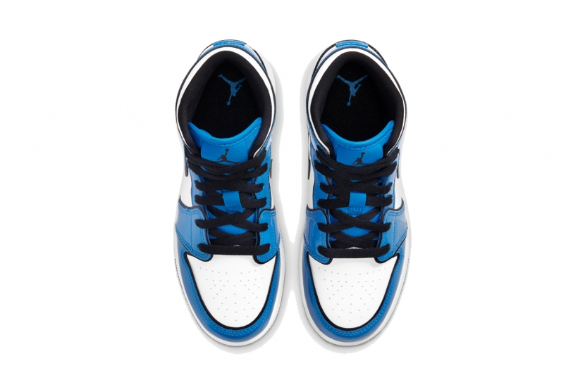 AIR JORDAN 1 MID SIGNAL BLUE WOMEN [BQ6931-402]