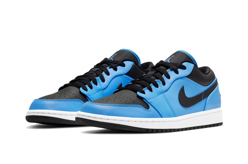 AIR JORDAN 1 LOW UNIVERSITY BLUE BLACK [553558-403]