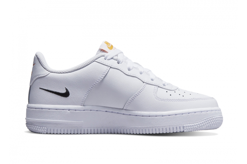 AIR FORCE 1 MULTI SWOOSH WHITE ORANGE GS [DV7141-100]