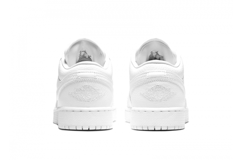 AIR JORDAN 1 LOW TRIPLE WHITE GS [553560-136]