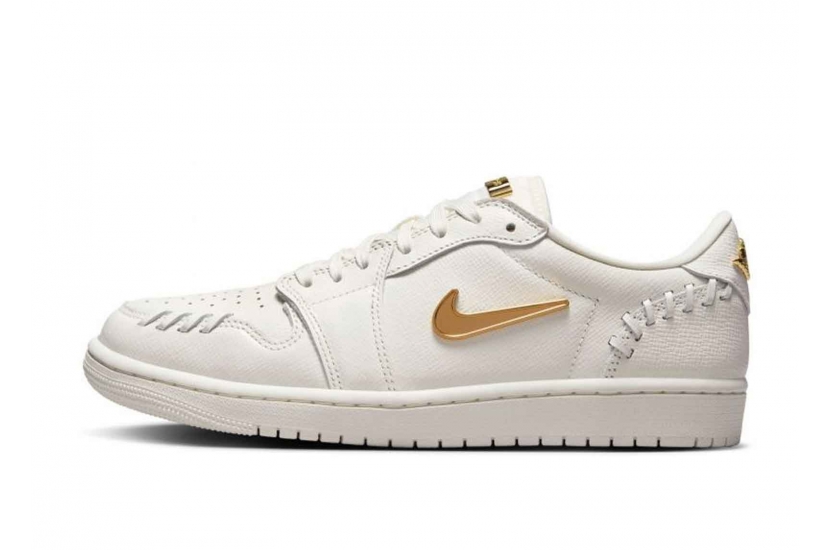 AIR JORDAN 1 LOW METHOD OF MAKE SAIL METALLIC GOLD [FN5032-100]