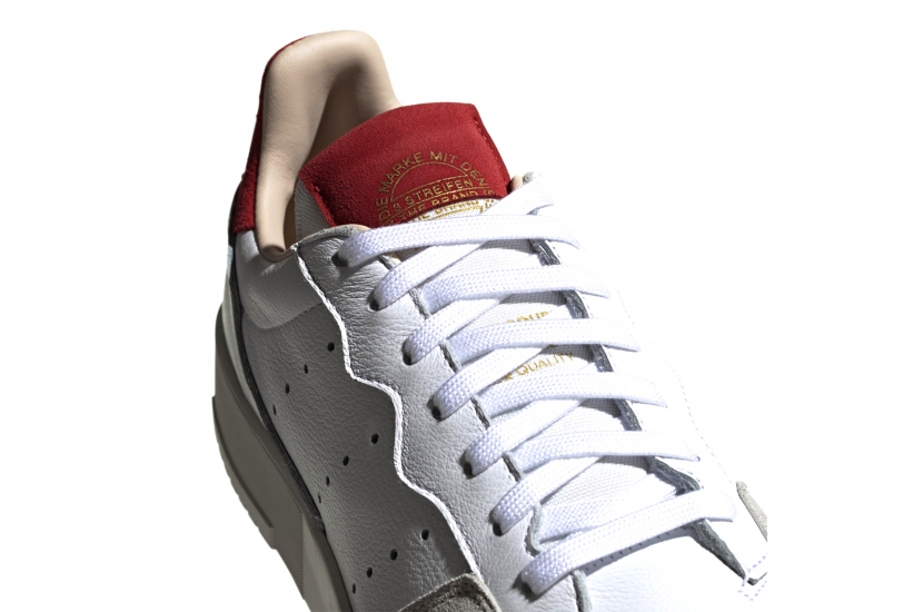  ADIDAS SUPERCOURT WHITE SCARLET [EF9181]