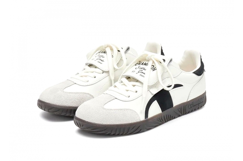 CHAMPION ESSENTIALS T-TRAINER CREAM BLACK [U4CFCTW14U3] 