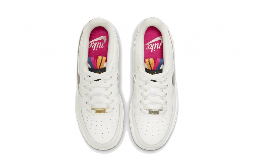 AIR FORCE 1 LV8 DOUBLE SWOOSH SILVER GOLD [DH9595-001]