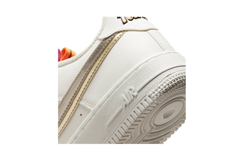 AIR FORCE 1 LV8 DOUBLE SWOOSH SILVER GOLD [DH9595-001]