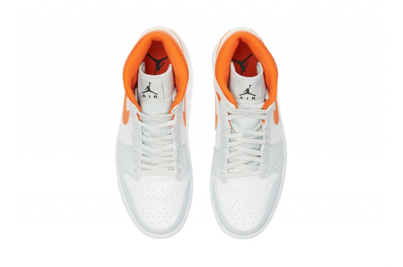 AIR JORDAN 1 MID STARFISH PURE PLATINUM [CW7591-100]