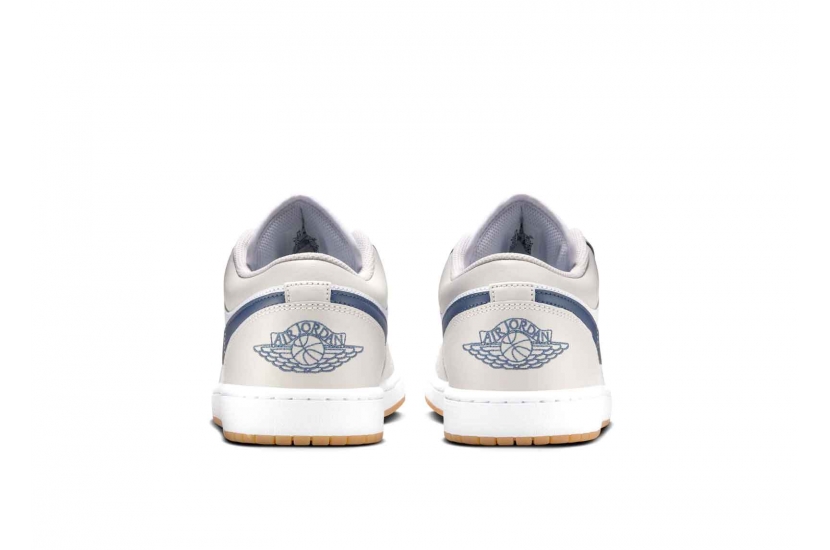 AIR JORDAN 1 LOW MIDNIGHT NAVY NEUTRAL GREY [553558-146]