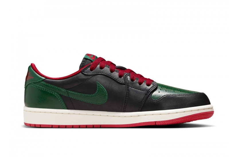 AIR JORDAN 1 RETRO LOW OG GORGE GREEN VARSITY RED [CZ0775-036]