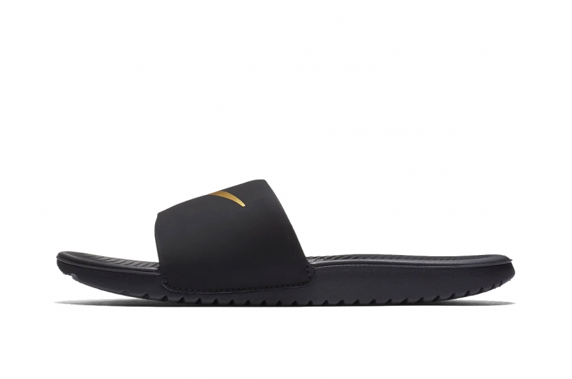 NIKE KAWA SLIDE BLACK GOLD [819352-003] 