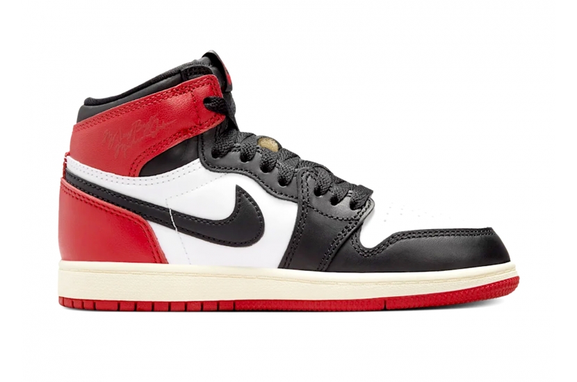 AIR JORDAN 1 HIGH RETRO OG BLACK TOE REIMAGINED GS [FD1437-106]