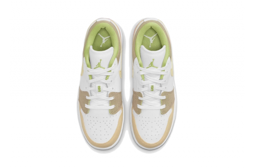 AIR JORDAN 1 LOW PASTEL GRIND VIVID GREEN GS [DJ0341-100]