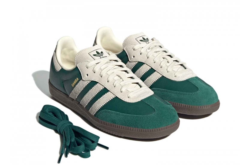 ADIDAS SAMBA OG COLLEGIATE GREEN CREAM WHITE [JI3215]