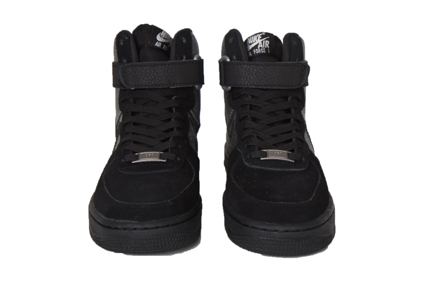 AIR FORCE 1 HIGH PREMIUM METALLIC BLACK SILVER [654440-003]