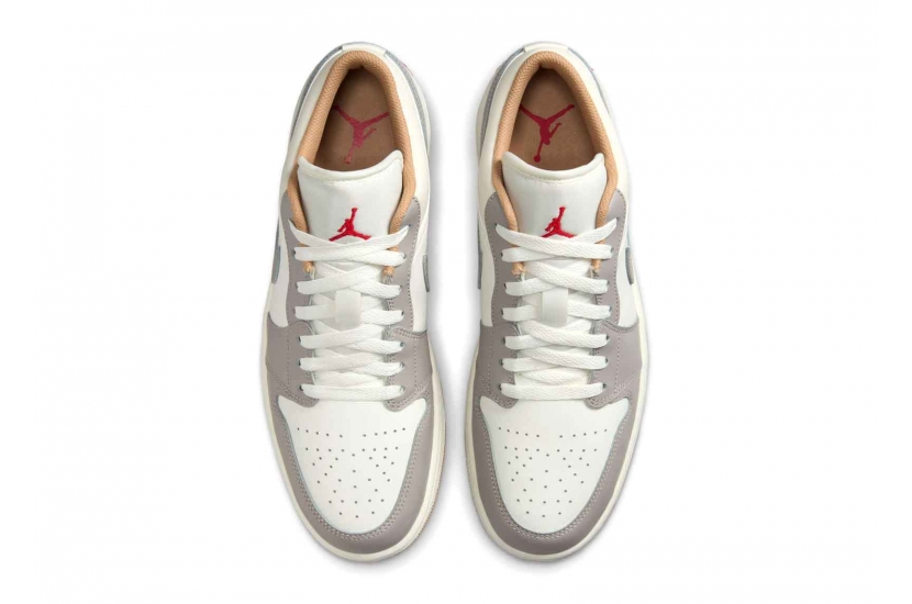 AIR JORDAN 1 LOW RED COLLEGE GREY [553558-169]