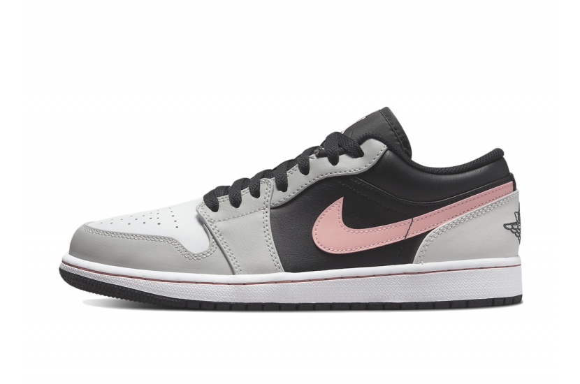 AIR JORDAN 1 LOW BLACK GREY PINK [553558-062]