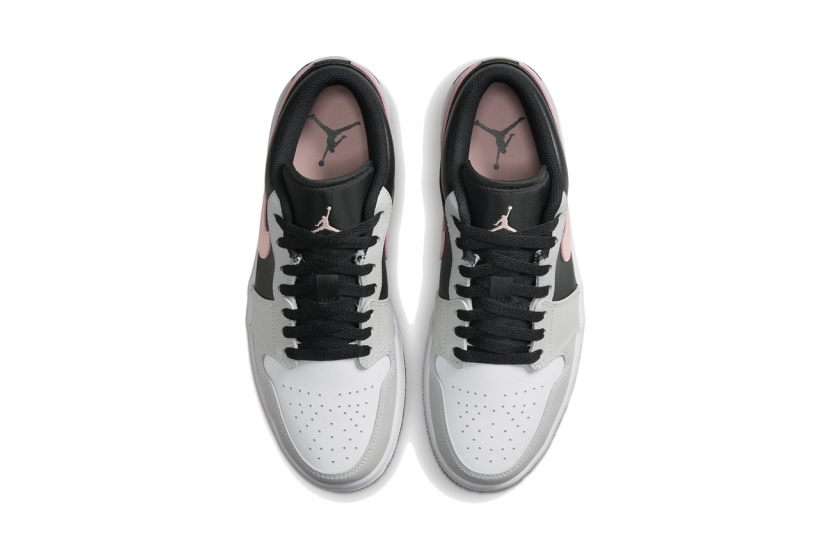 AIR JORDAN 1 LOW BLACK GREY PINK [553558-062]