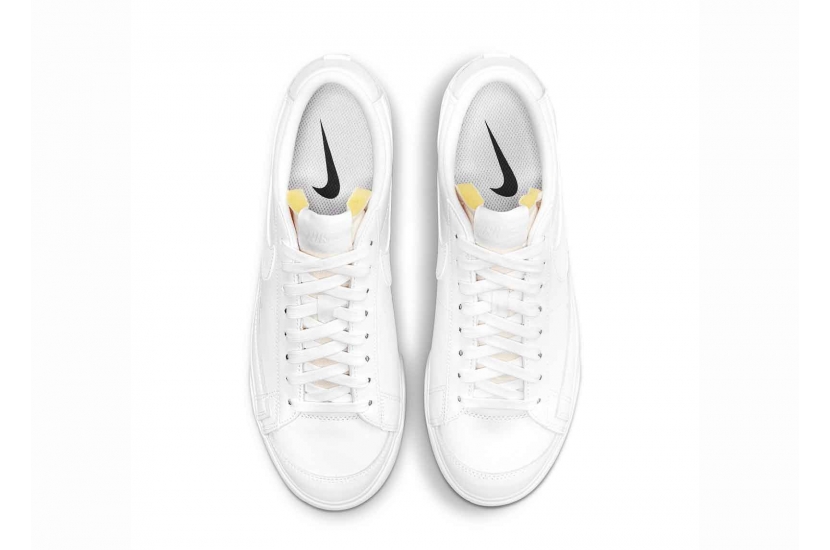 BLAZER LOW PLATFORM TRIPLE WHITE [DJ0292-100]