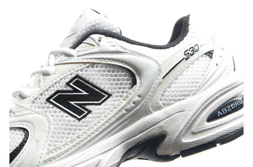 NEW BALANCE 530 WHITE BLACK DETAILS [MR530EWB]