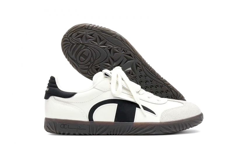 CHAMPION ESSENTIALS T-TRAINER CREAM BLACK [U4CFCTW14U3] 