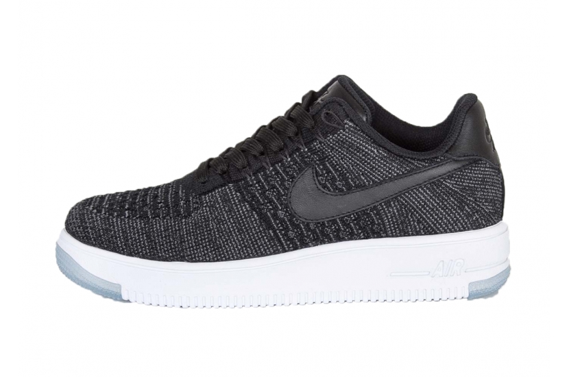 AIR FORCE 1 FLYNIT LOW BLACK [820256-001]