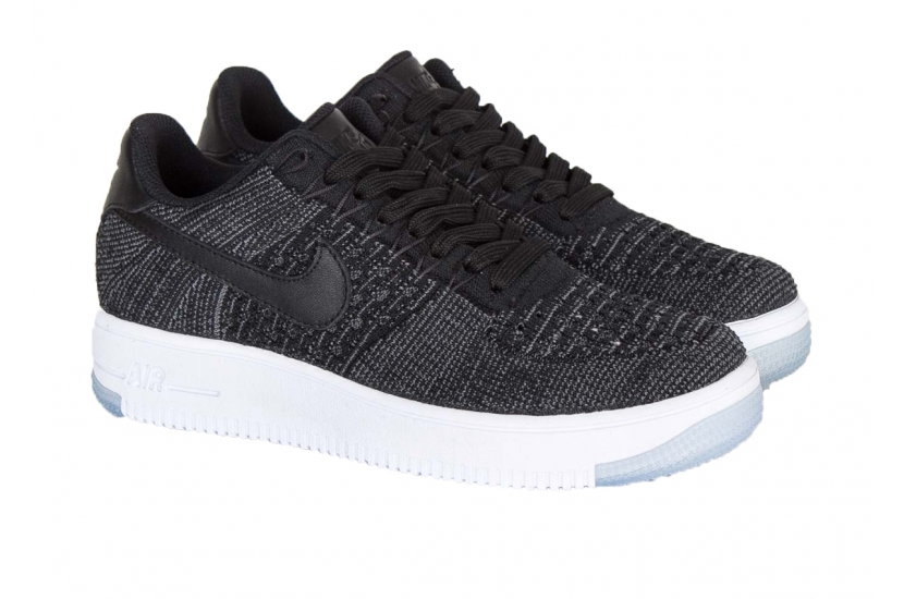 AIR FORCE 1 FLYNIT LOW BLACK [820256-001]