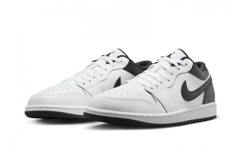 AIR JORDAN 1 LOW WHITE BLACK GS [553560-132] 