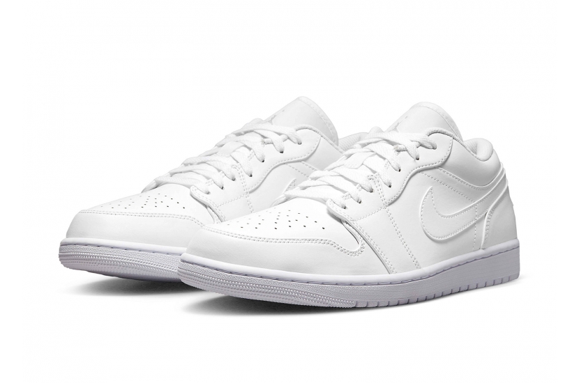 AIR JORDAN 1 LOW TRIPLE WHITE [553558-136]