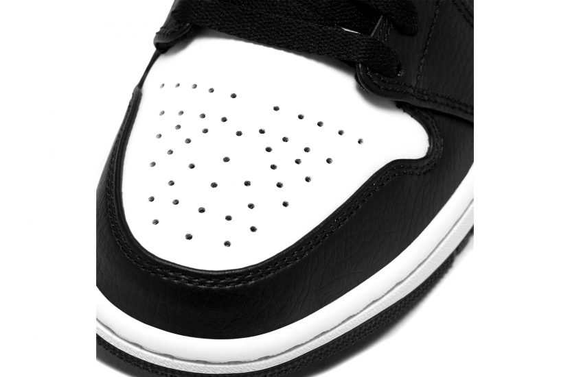 AIR JORDAN 1 MID BLACK CHILE RED WHITE [554724-075]