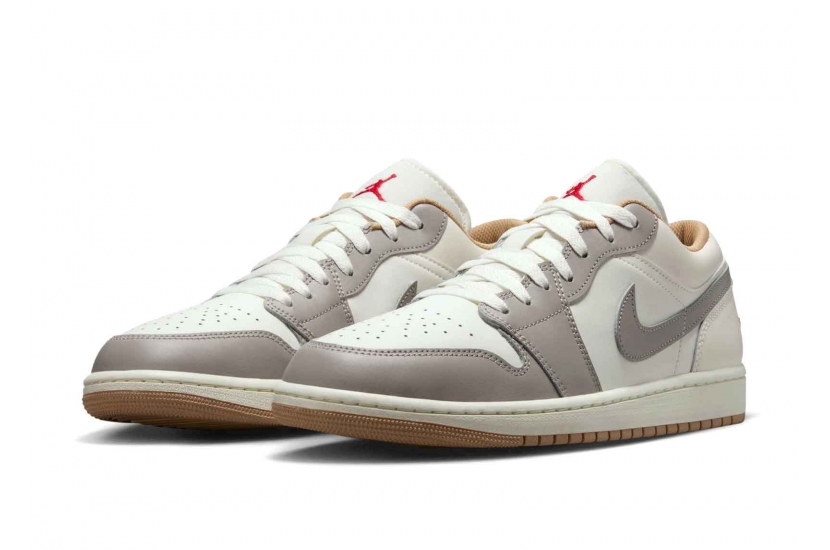 AIR JORDAN 1 LOW RED COLLEGE GREY [553558-169]