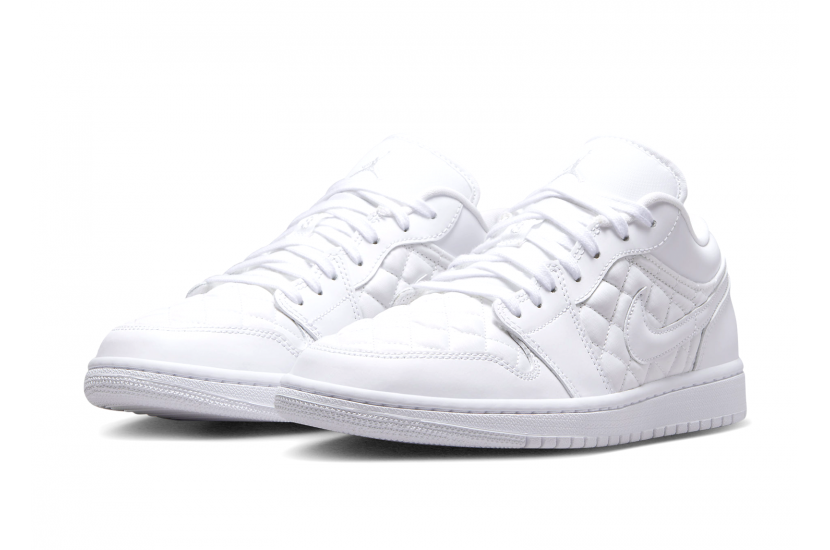 AIR JORDAN 1 LOW QUILTED WHITE W [DB6480-100]