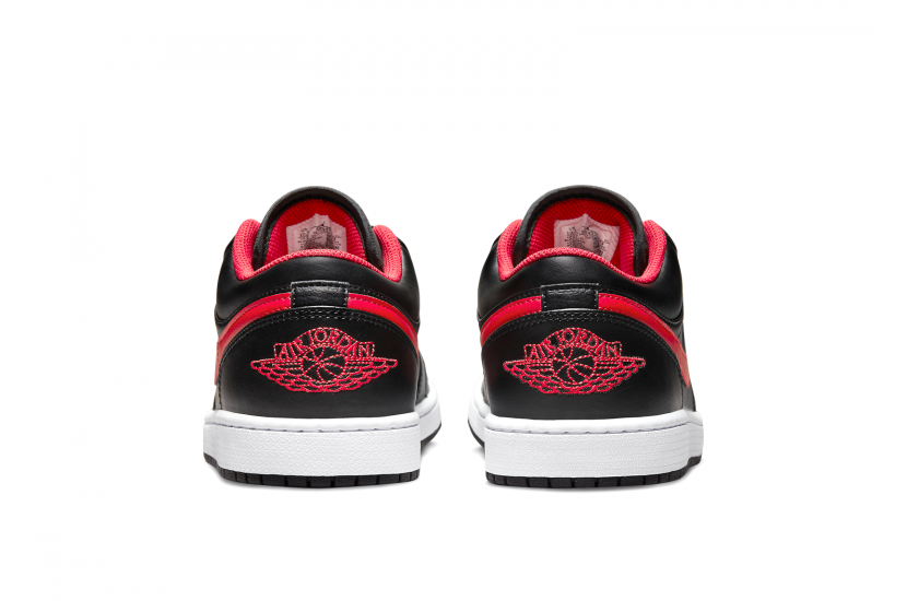 AIR JORDAN 1 LOW BLACK FIRED RED [553558-063]