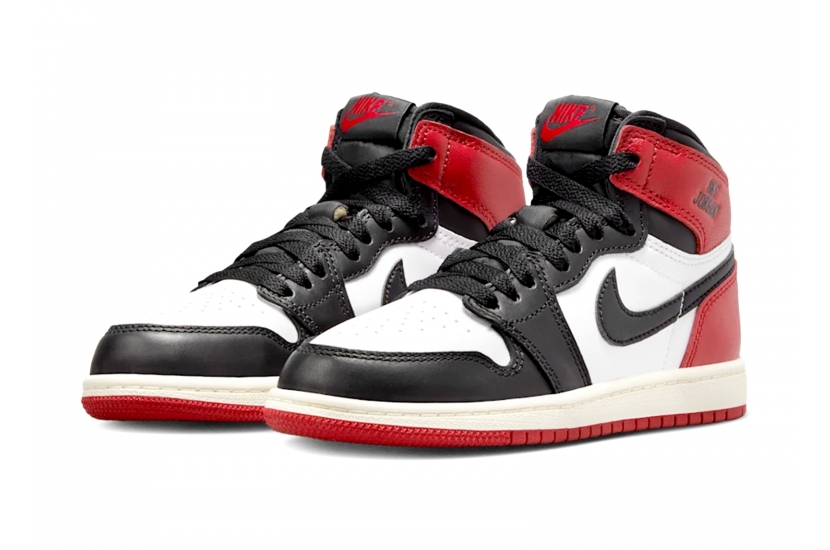 AIR JORDAN 1 HIGH RETRO OG BLACK TOE REIMAGINED GS [FD1437-106]