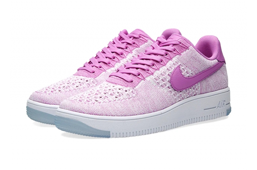 AIR FORCE 1 FLYNIT LOW FUCHSIA GLOW WHITE [820256-500]