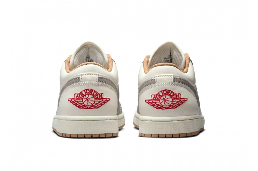 AIR JORDAN 1 LOW RED COLLEGE GREY [553558-169]