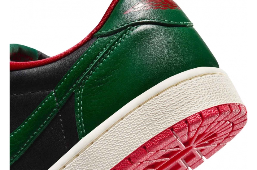AIR JORDAN 1 RETRO LOW OG GORGE GREEN VARSITY RED [CZ0775-036]