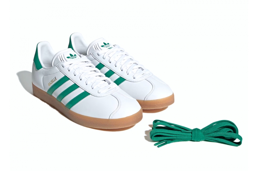 GAZELLE WHITE BOLD GREEN GUM [IH2216]