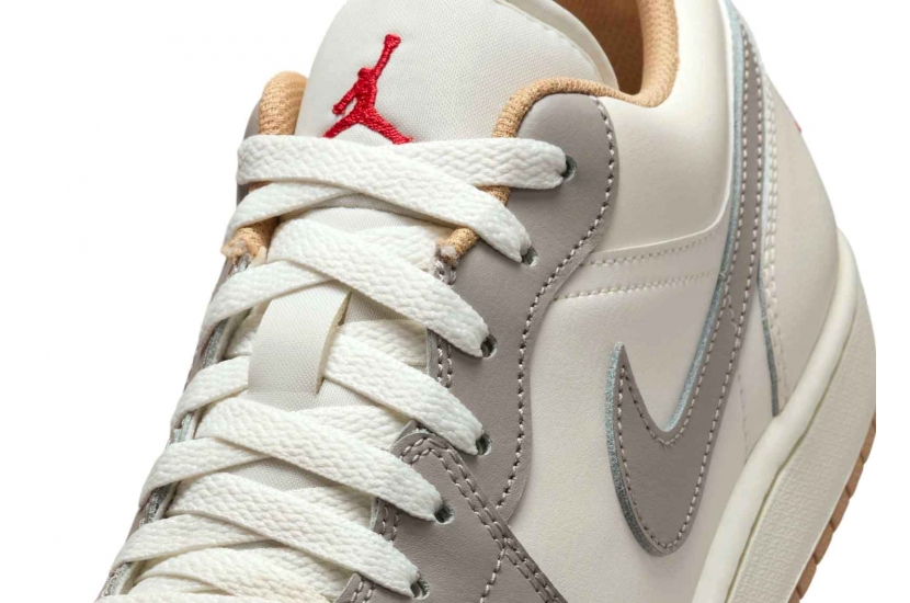 AIR JORDAN 1 LOW RED COLLEGE GREY [553558-169]
