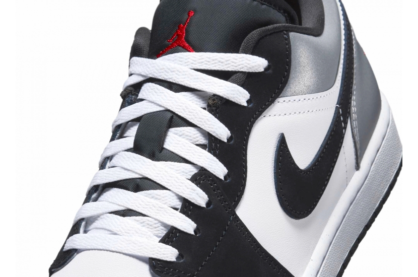 AIR JORDAN 1 LOW SE WHITE FIRE RED BLACK MATTE SILVER [HF3148-106] | [HF3188-106]