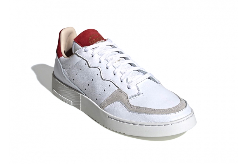  ADIDAS SUPERCOURT WHITE SCARLET [EF9181]
